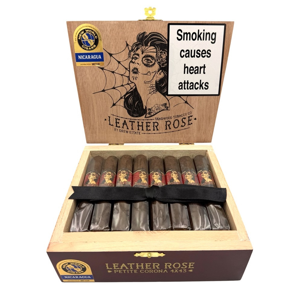 Drew Estate Deadwood Leather Rose Petite Corona Box of Ciagrs