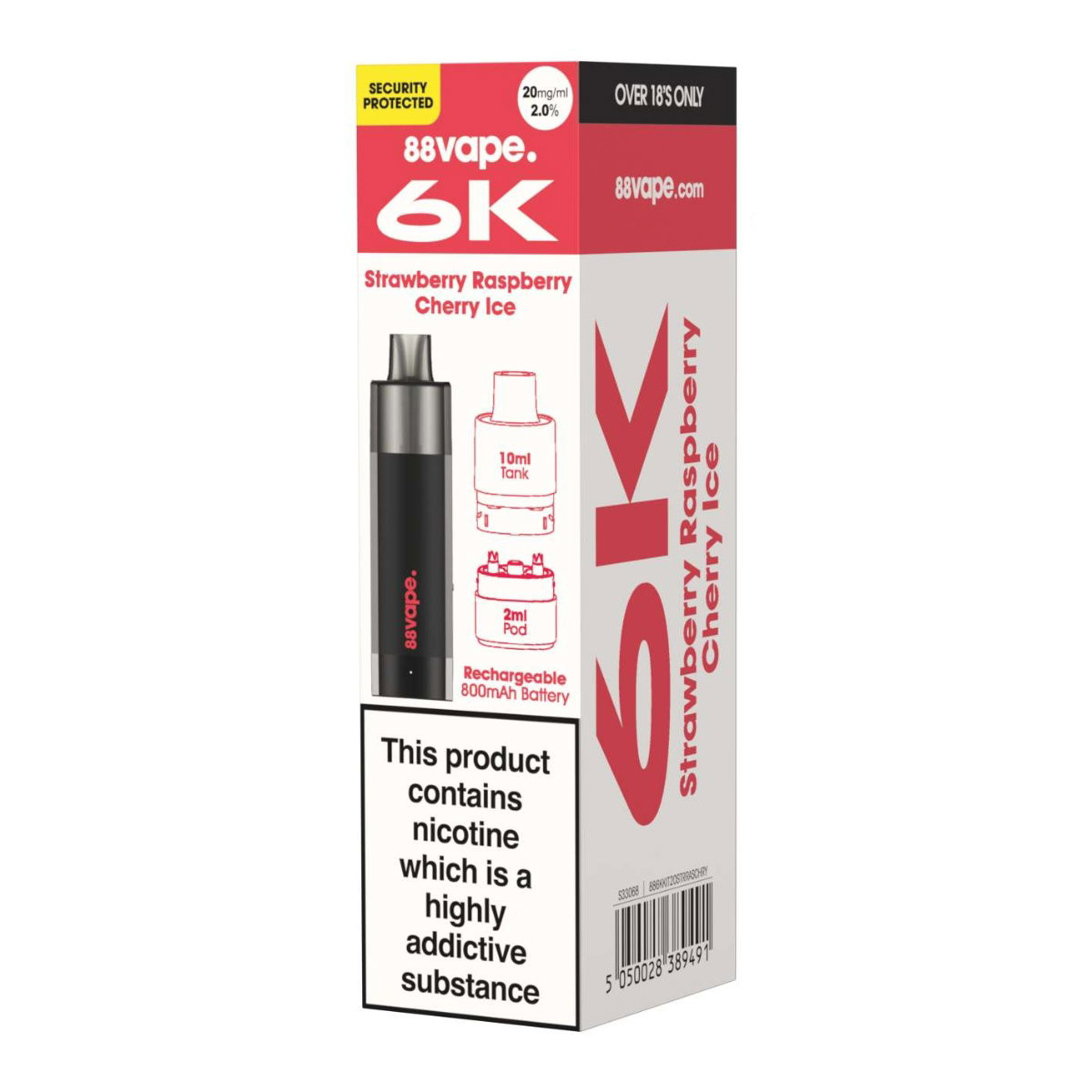 prison vape 88 88 Vape Pre-Filled Pod Kit 6K Puffs – Rechargeable Vape Kit