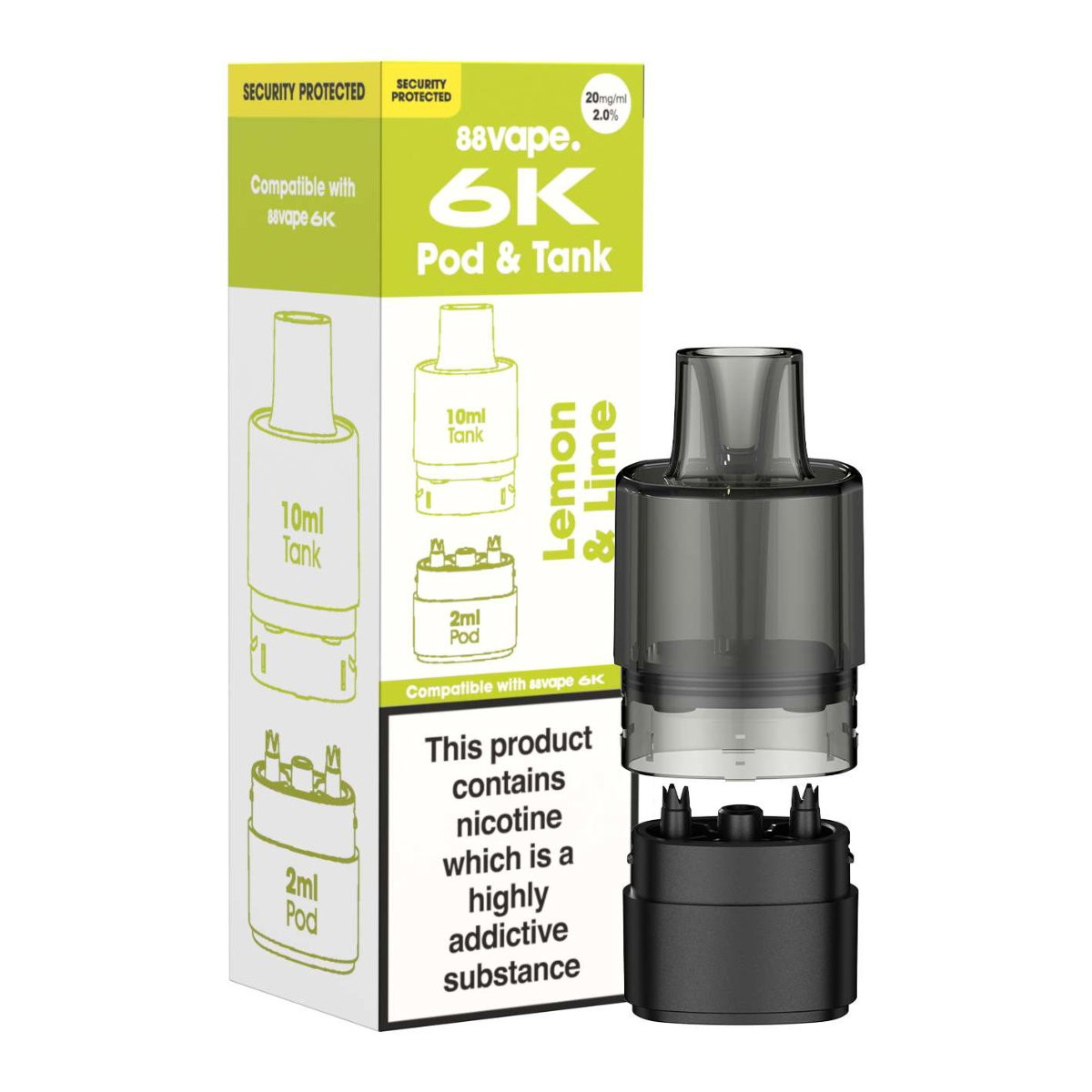 88 vape prefilled pods 88Vape 6K Pre-Filled Refill Pods – 6000 Puff Compatible Pods