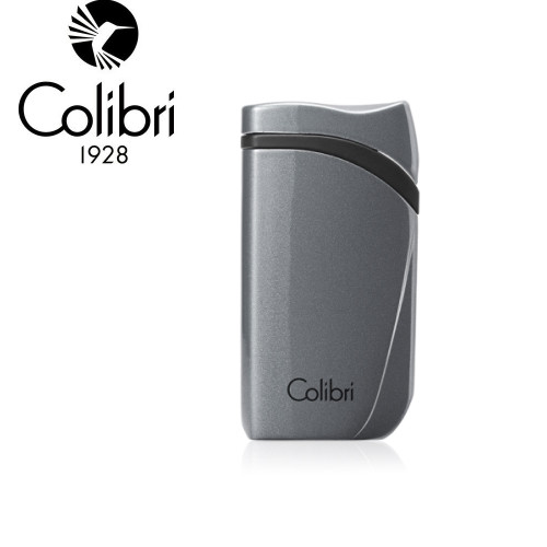 Colibri - Falcon Angled Single Jet Lighter - Metallic Charcoal Colibri - Falcon Angled Single Jet Lighter - Metallic Charcoal