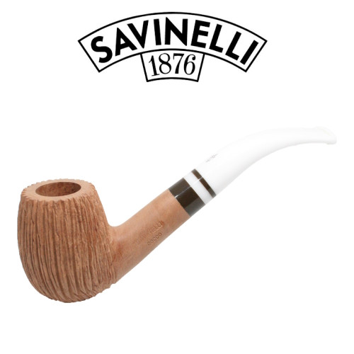 Savinelli -  Cocco Rusticated Natural  Pipe - 670 - 6mm Filter