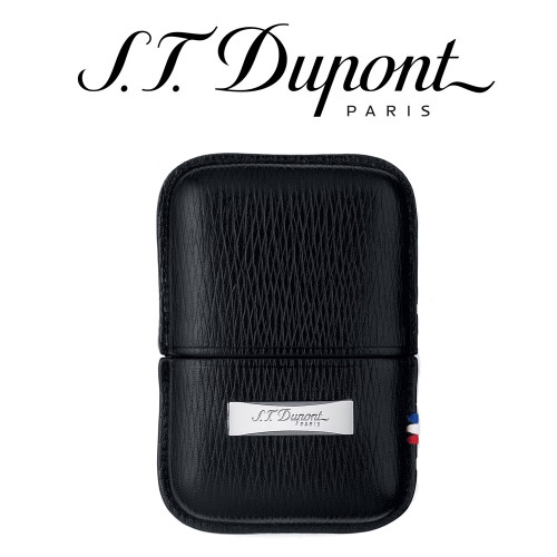 ST Dupont - Black Leather Lighter Case - For Ligne 2 & Gatsby