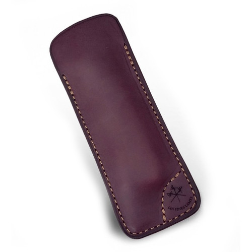 Les Fines Lames - Le Petit Leather Cigar Cutter Case - Burgundy