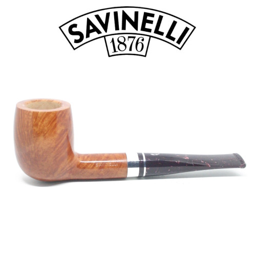 Savinelli - Free Rusticated Black 02 Pipe (6mm Filter)