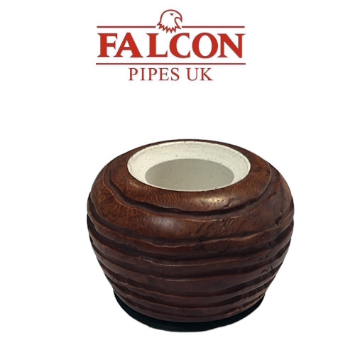 Falcon Bowls - Genoa Meerschaum Lined - Lined Pattern Bowl