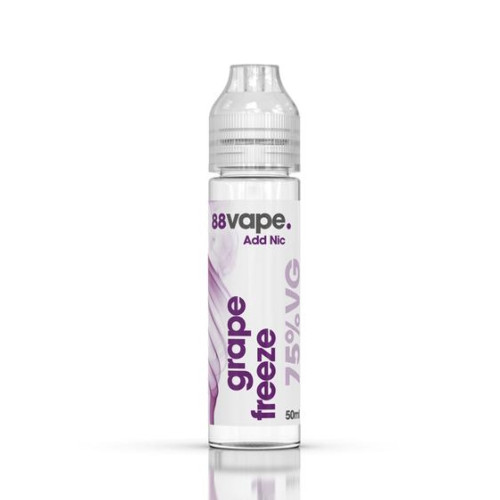 88 Vape - Grape Freeze - Short Fill 75% VG E-Liquid - 0mg