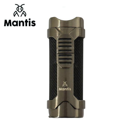 Mantis - Metalmesh - Single Jet Flame Lighter Cigar Punch & Stand - Gunmetal