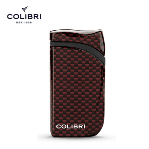 Colibri - Falcon Angled Single Jet Lighter - Carbon Red