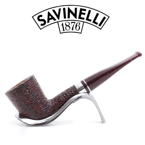 Savinelli - Bacco Rusticated - 409 Pipe - 6mm Filter Pipe Savinelli - Bacco Rusticated - 409 Pipe - 6mm Filter Pipe