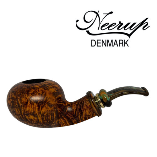 Neerup - Classic Series -  Gr 5 - Matte Smooth Semi Bent Apple - 9mm Filter Pipe Neerup - Classic Series -  Gr 5 - Matte Smooth Semi Bent Apple - 9mm Filter Pipe