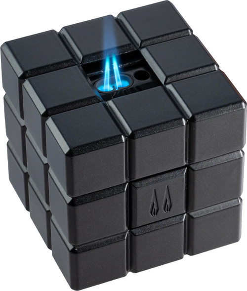 Colibri  Heritage Table Lighter - Double Jet & Soft Flame - Black