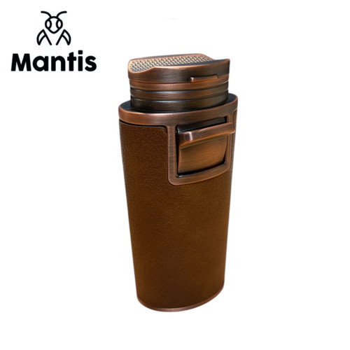 Mantis - Tauron Duo - Double Jet Flame Lighter and Cigar Holder - Brown