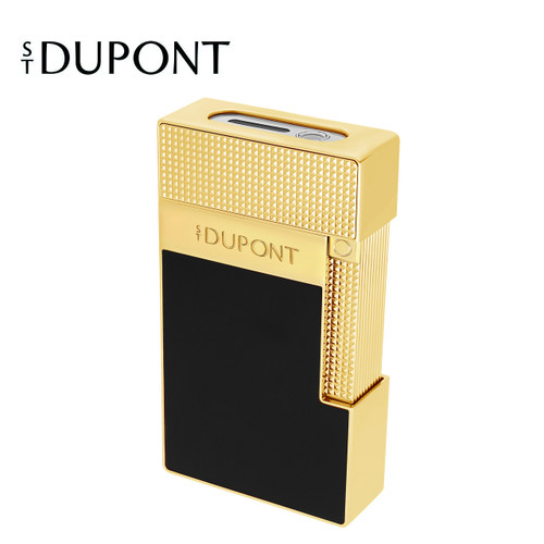 S.T. Dupont - Table Lighter -  Black & Gold - Jet & Soft Flame Lighter