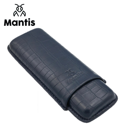Mantis - NeoCase Croc Collection - Double Cigar Case - Croc Navy