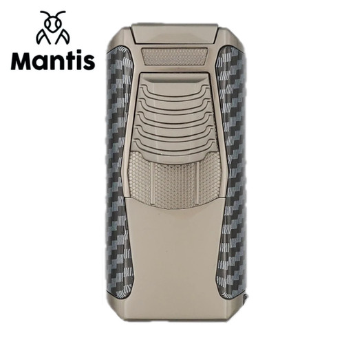 Mantis - Omni -Carbon Line -  Triple Jet Flame Lighter - Cutter & Puncher - Grey