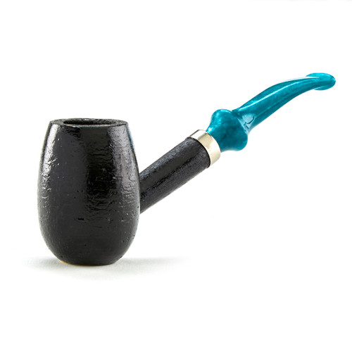 Missouri Meerschaum - Raven - Bent  Corn Cob Pipe