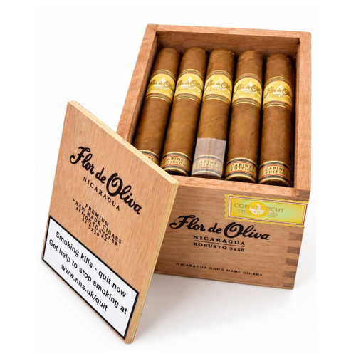 Flor De Oliva - Connecticut Robusto - Box of 25 Cigars