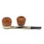 Falcon - Gold Plated Shillelagh Pipe Set with 2 x Hunter Bowls