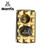 Mantis - Universal S & V Cigar Cutter - Facetted Gold