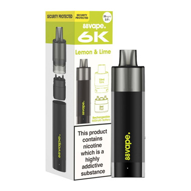 88 Vape Pre-Filled Pod Kit 6K Puffs – Rechargeable Vape Kit