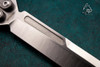 Maxace Knives Obsidian Butterfly Knife Satin Blade w/ Titanium Handles