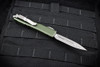 Microtech Knives Ultratech D/E OTF Automatic Knife Apocalyptic Blade OD Green Handles - 122-10 APOD