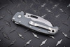 Demko Knives AD20.5 Shark Foot Serrated Stonewashed Blade Shark Lock w/ Gray Textured Grivory Handles
