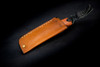 Kei Goto Custom Knives Goto Friction Folder Standard VG-10 Damascus Steel Satin Blade w/ Padauk Burl Handle and Leather Pouch