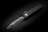Microtech Knives UTX-85 D/E OTF Automatic Knife Tactical Blackout One Side Serrated Blade 232-3T