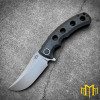 M3 Tactical Tech CCT Folder Stonewash Blade w/ Black Full Titanium Frame or Carbon Fiber Show Side