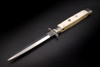 Frank Beltrame Knives 11" Italian Stiletto Swinguard Automatic Dagger Knife Imitation Ivory Polished Blade - BLEMISHED