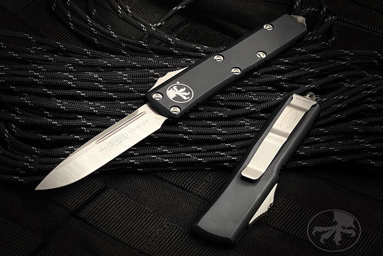 Microtech Knives Utx 85 S E Otf Automatic Knife Stonewash Blade 231 10 Tactical Elements Inc