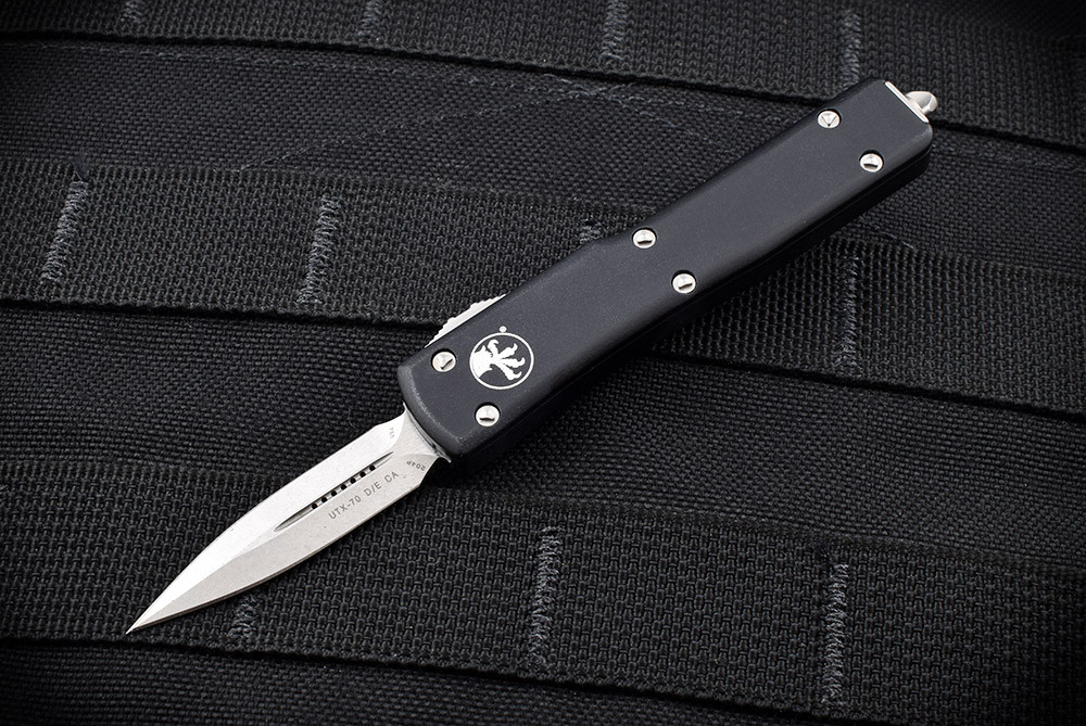 Microtech Knives CA Legal UTX70 D/E OTF Automatic Knife Stonewash