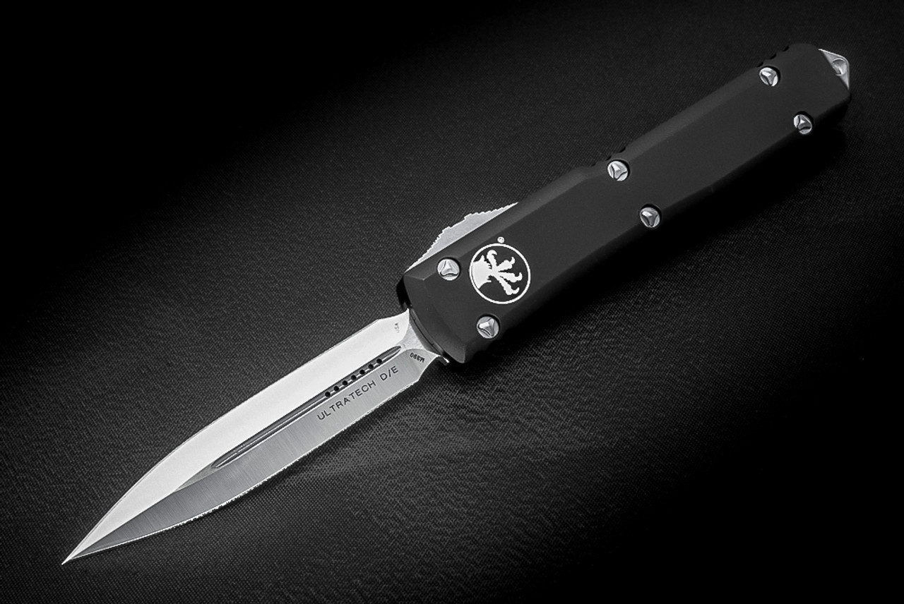 Microtech Knives Ultratech D/E OTF Automatic Knife Satin Blade
