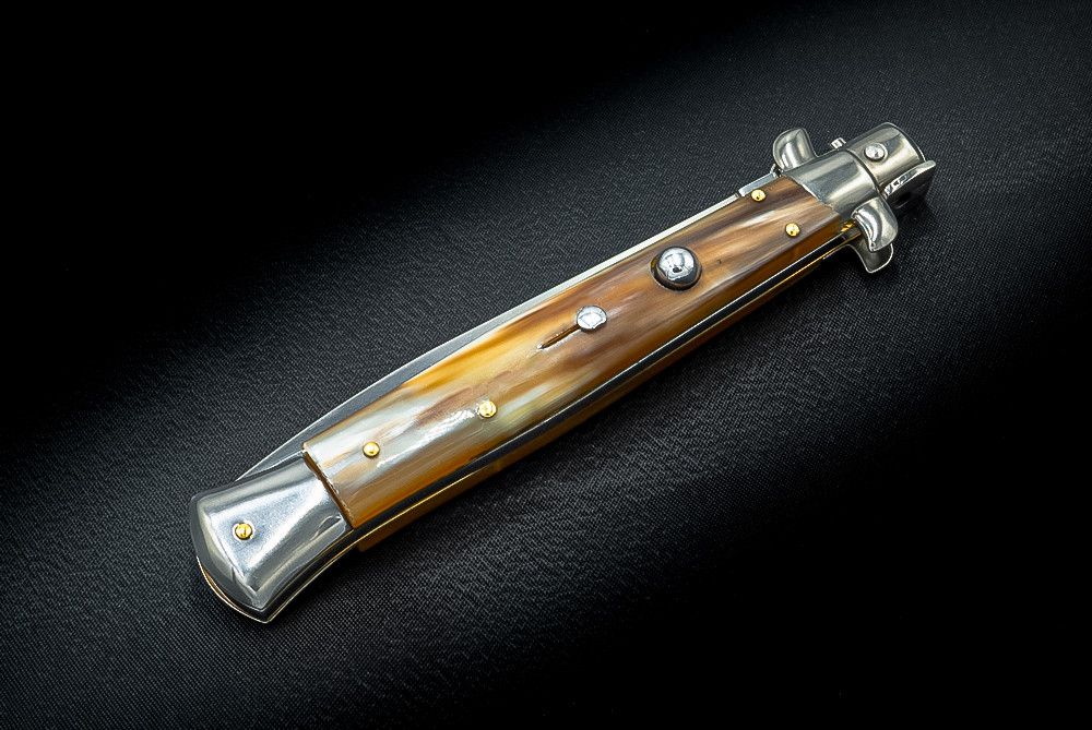 Frank Beltrame Knives 11" Italian Stiletto Automatic Dagger Knife