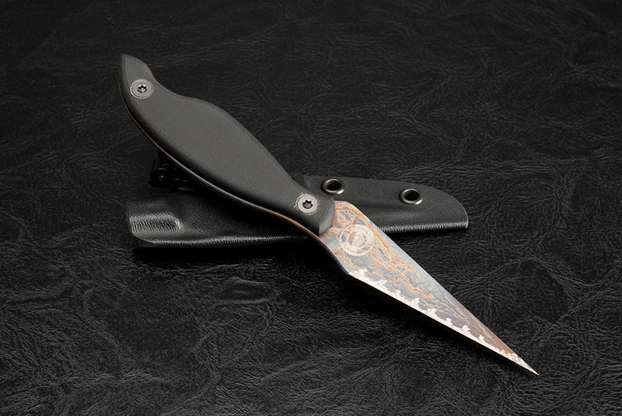 JB Knife and Tool The Guild Libre Fighting Fixed Knife Titanium Acid