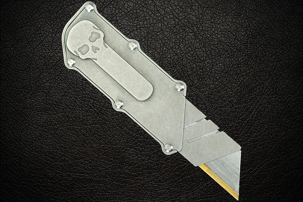 Chaves Knife and Tool C.H.U.B. w/ Titanium Skull Pocket Clip Tactical Elements Inc