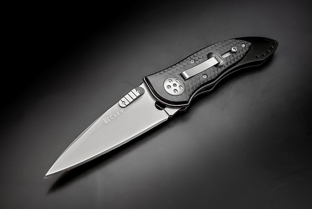 CRKT Elishewitz ELock 7303 Automatic Conversion Bead Blast Blade w