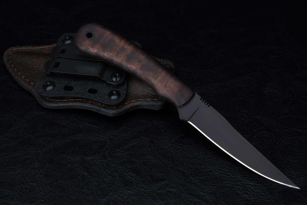 Winkler Knives Operator w/ Lined Boltaron Sheath and Leather Cover