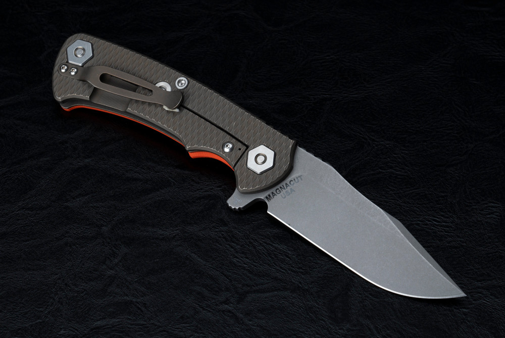 Rick Hinderer Knives Project X Clip Point MagnaCut Working Finish Blade ...