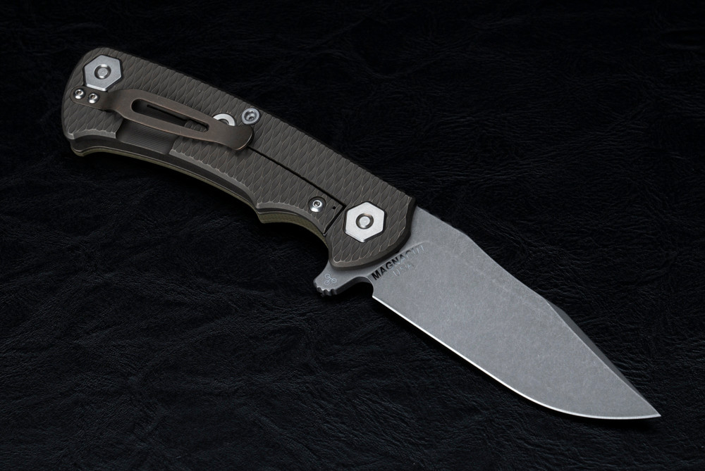 Rick Hinderer Knives Project X Clip Point MagnaCut Working Finish Blade ...