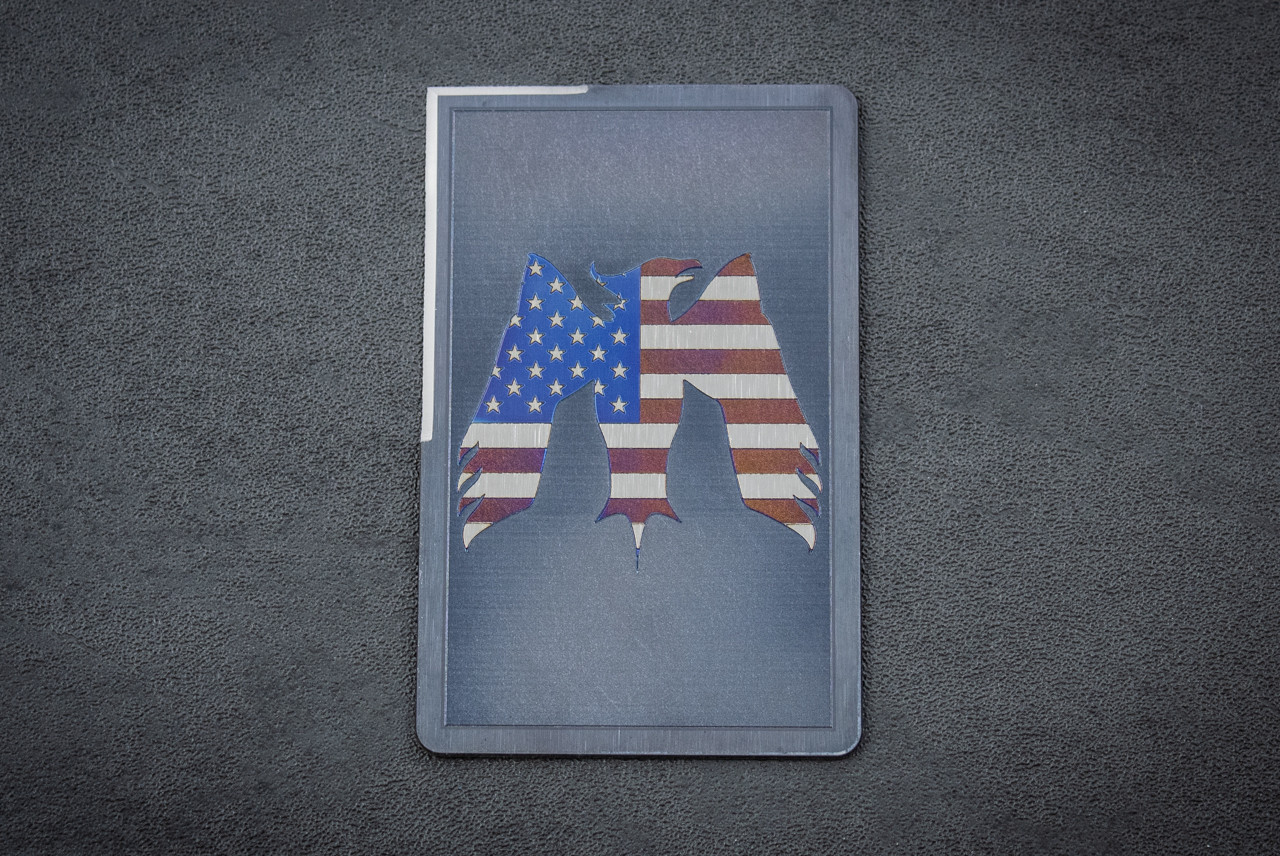 Mummert Knives “Independence Phoenix” STG Titanium Cutting Card