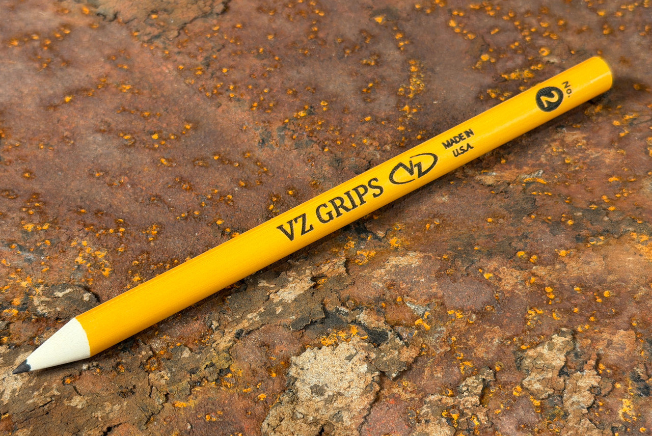 VZ Grips No. 2 GEN 2 G-10 Yellow Pencil w/ Leather Sheath