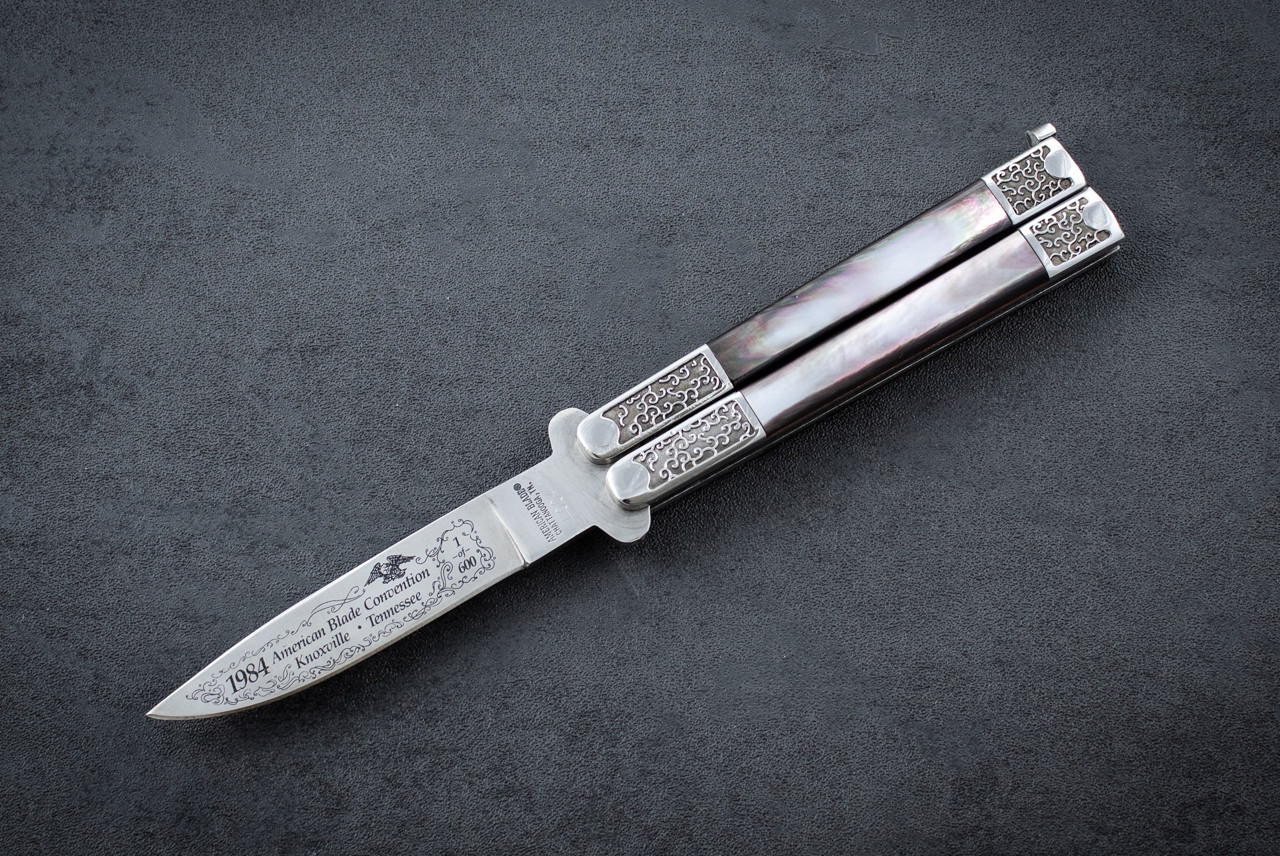 Takao Fukuta Handmade Balisong Butterfly Knife 1984 American Blade Convention Knoxville Tennessee 1 of 600