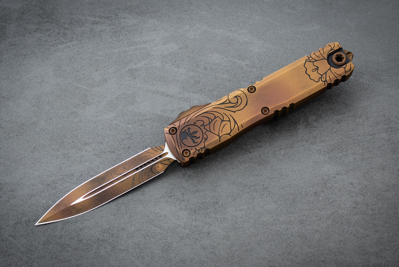 Microtech Knives Ultratech Gen IV Signature Series D/E OTF Automatic Knife Blade Show Texas 2026 - 11224-1BSTXS