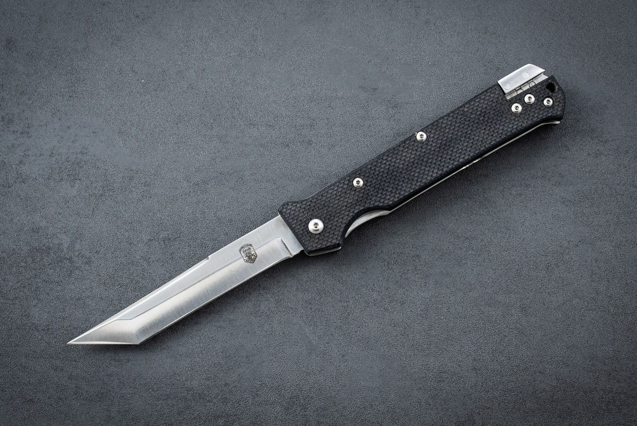 Rob Dalton Hells Cupid Automatic Knife Satin Blade w/ Black G-10 Handle 