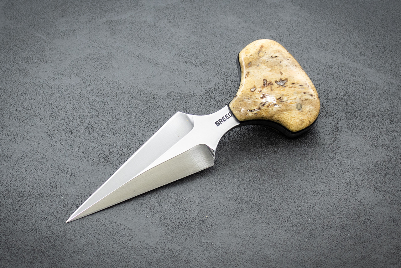 Kim Breed Custom Push Dagger Satin Blade w/ Sheath