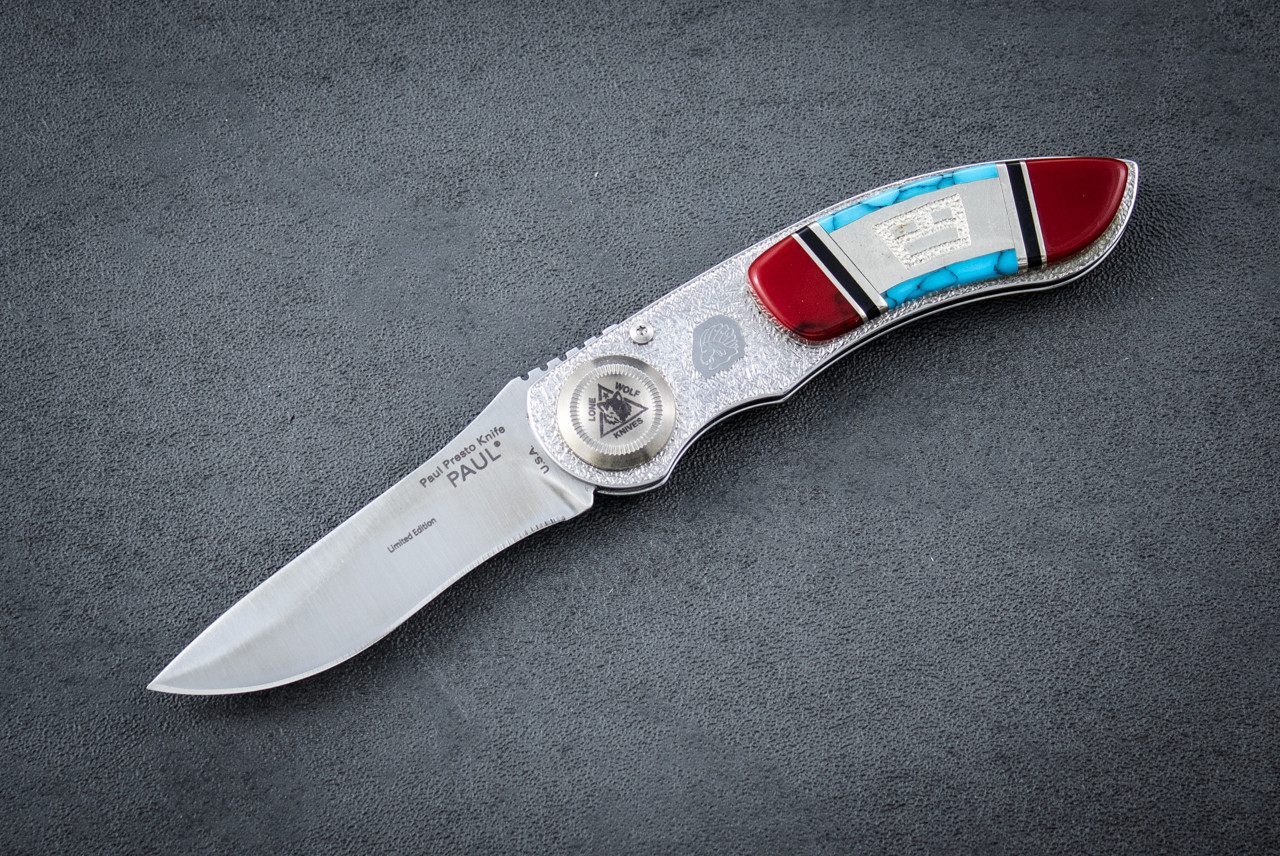 Lone Wolf Knives Paul Presto Folder Serialized Limited Edition 040