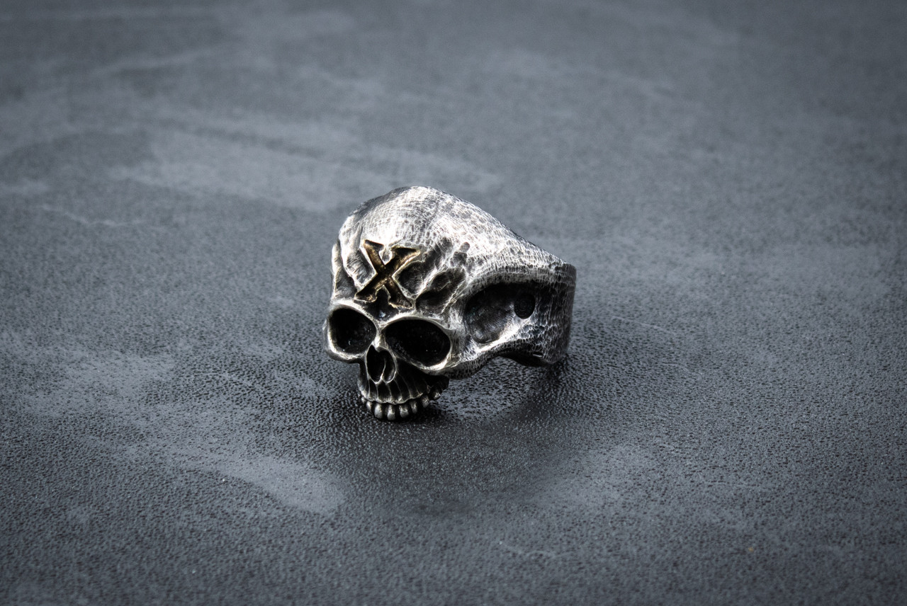 Steel Flame USN 10th Anniversary Sterling Silver Warrior Ring - One of One