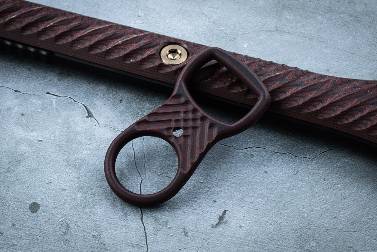 VZ Grips Bottle Opener Knuckle Black / Cherry G-10